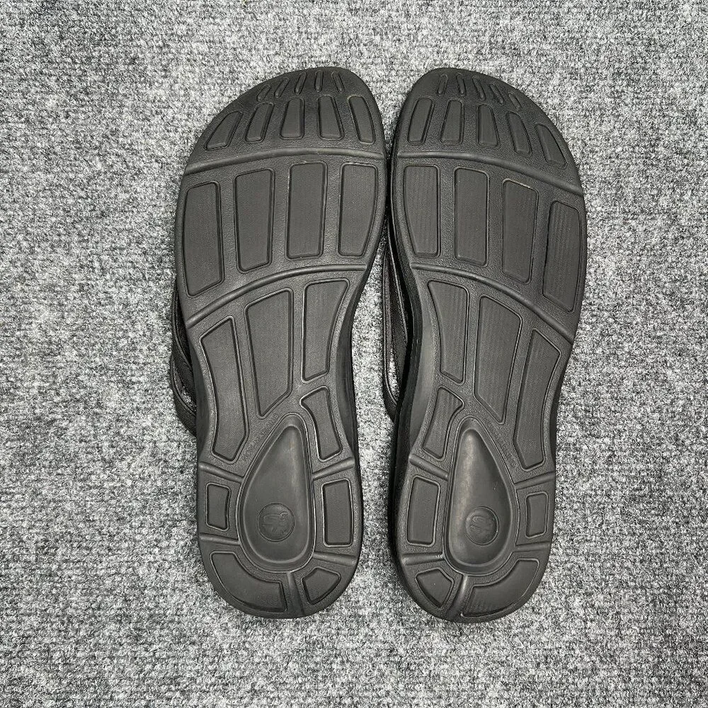 Superfeet Sandals Women's 11 Black Athletic Comfort Plantar Fasciitis Flip Flops